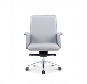 万众国际Office furniture《Light Gray Leather Office Chair》