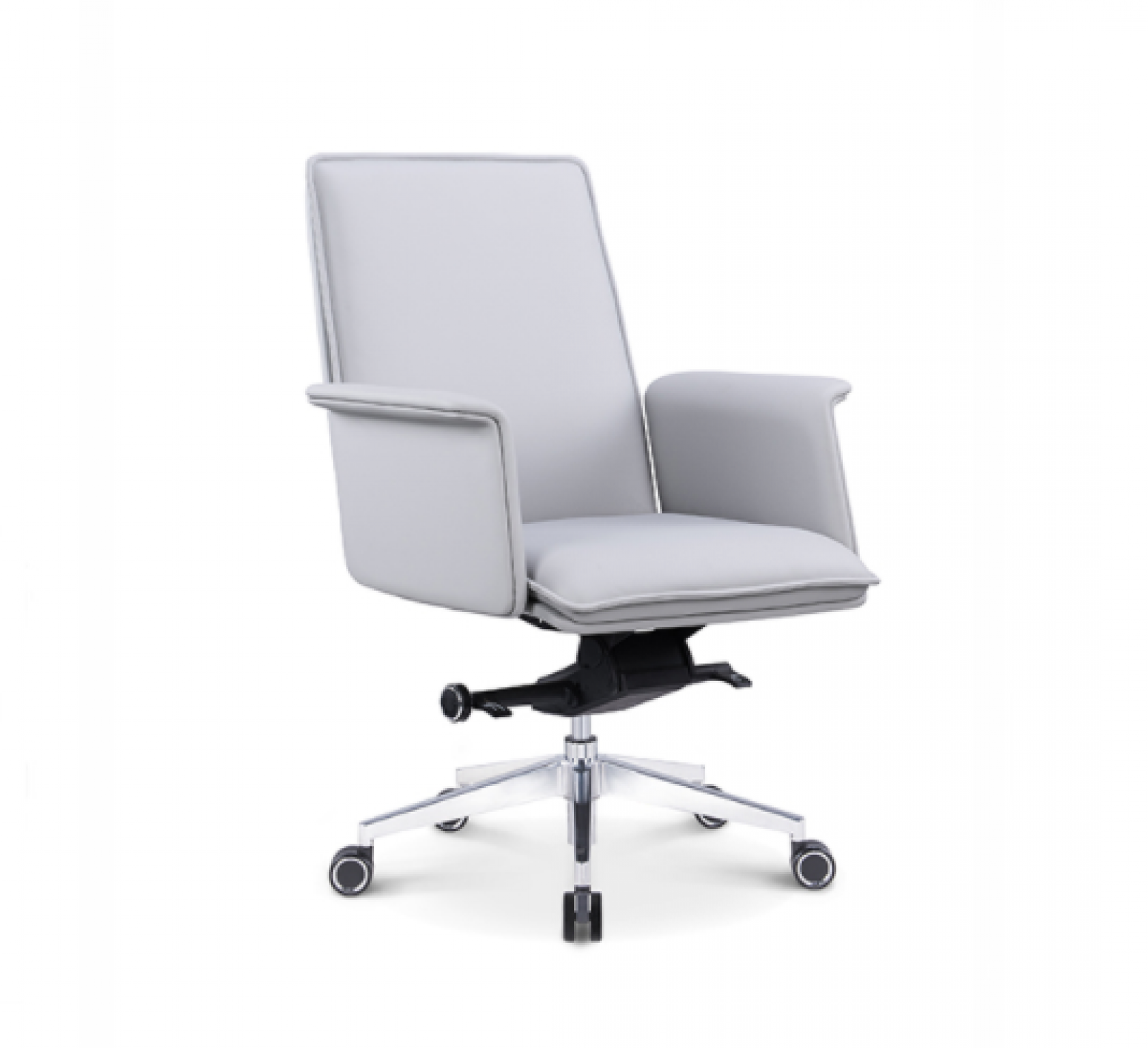 万众国际Office furnitureProduct《Light Gray Leather Office Chair》【图1】