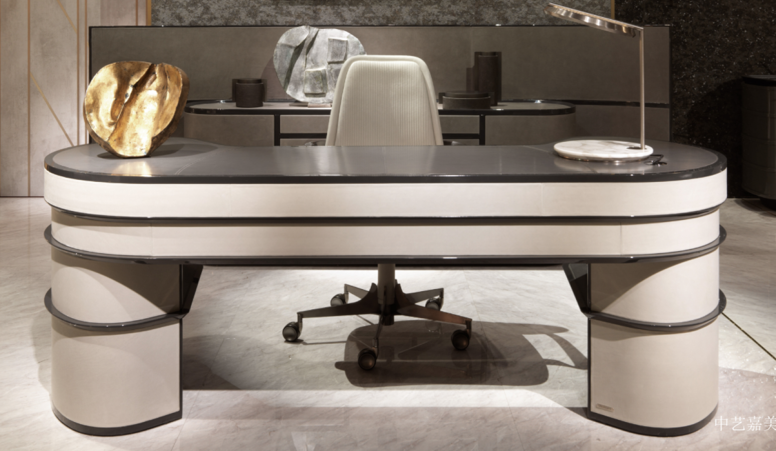中艺嘉美Office furniture产品《Luxury Executive Office Desk》