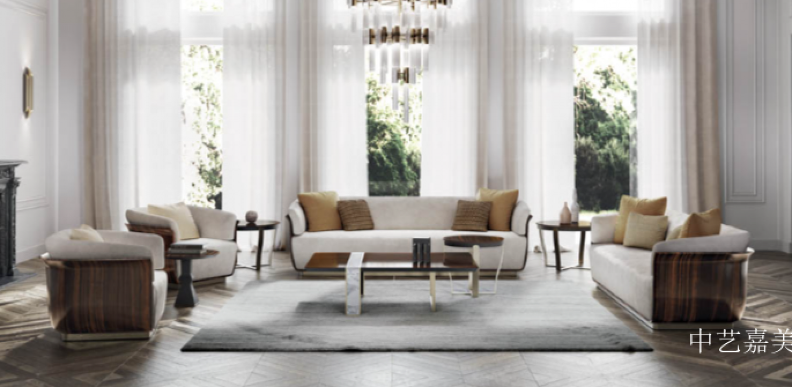 中艺嘉美Home FurnitureProduct《Luxurious and Elegant Upholstered Sofa》【图3】