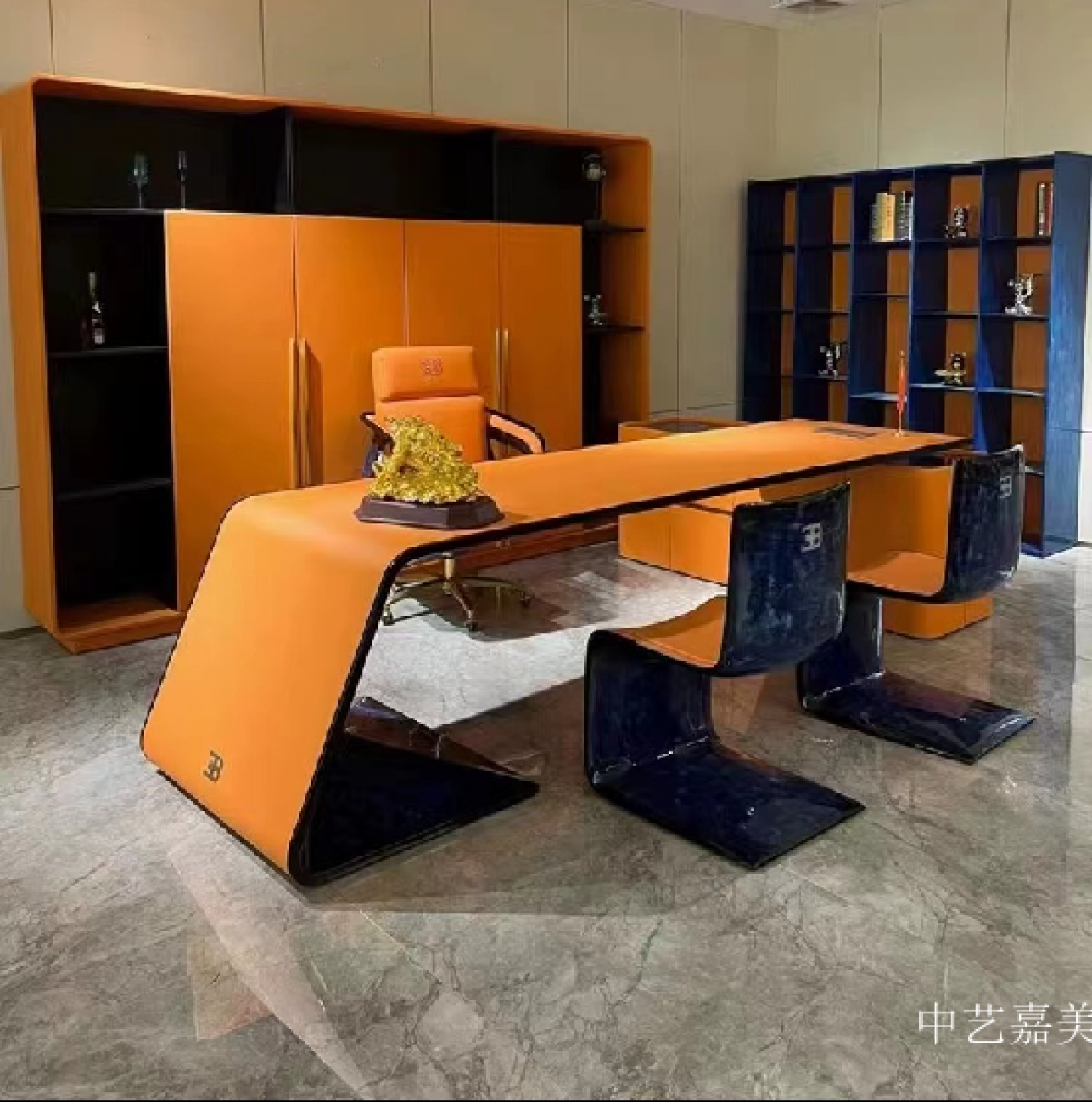 中艺嘉美Office furnitureProduct《Orange Panel Office Desk》【图3】
