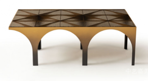中艺嘉美Home Furnitureproduct《Colored Glass Large Coffee Table》议价