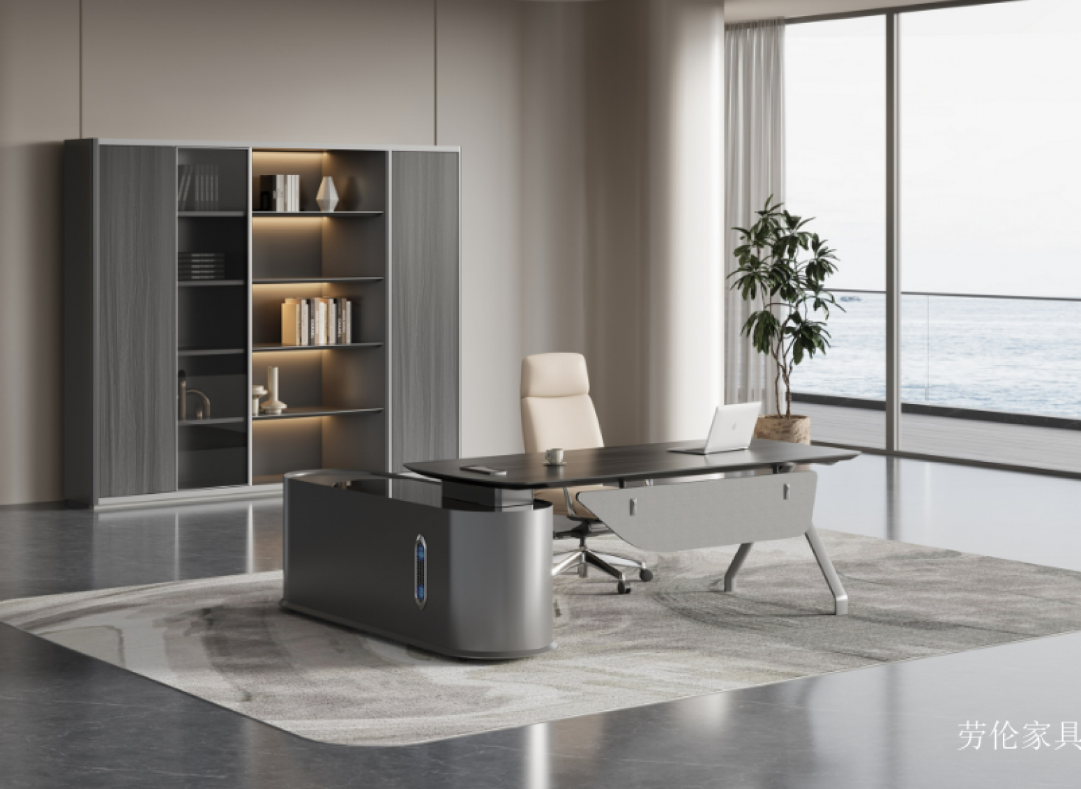 劳伦家具 Office furniture Product 《Stylish Minimalist Manager's Desk》【图2】