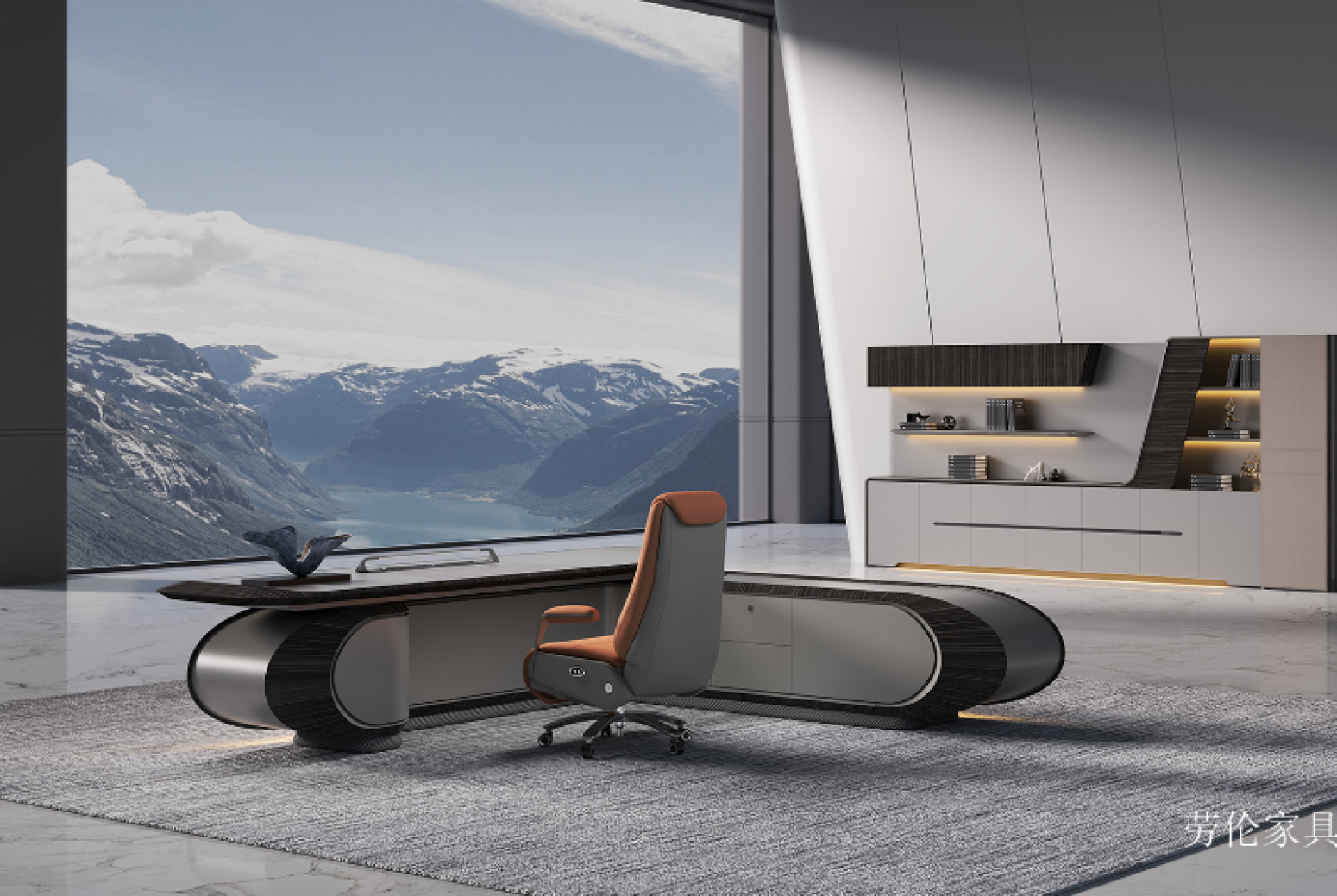 劳伦家具 Office furniture Product 《High-End Luxury Office Desk》【图1】