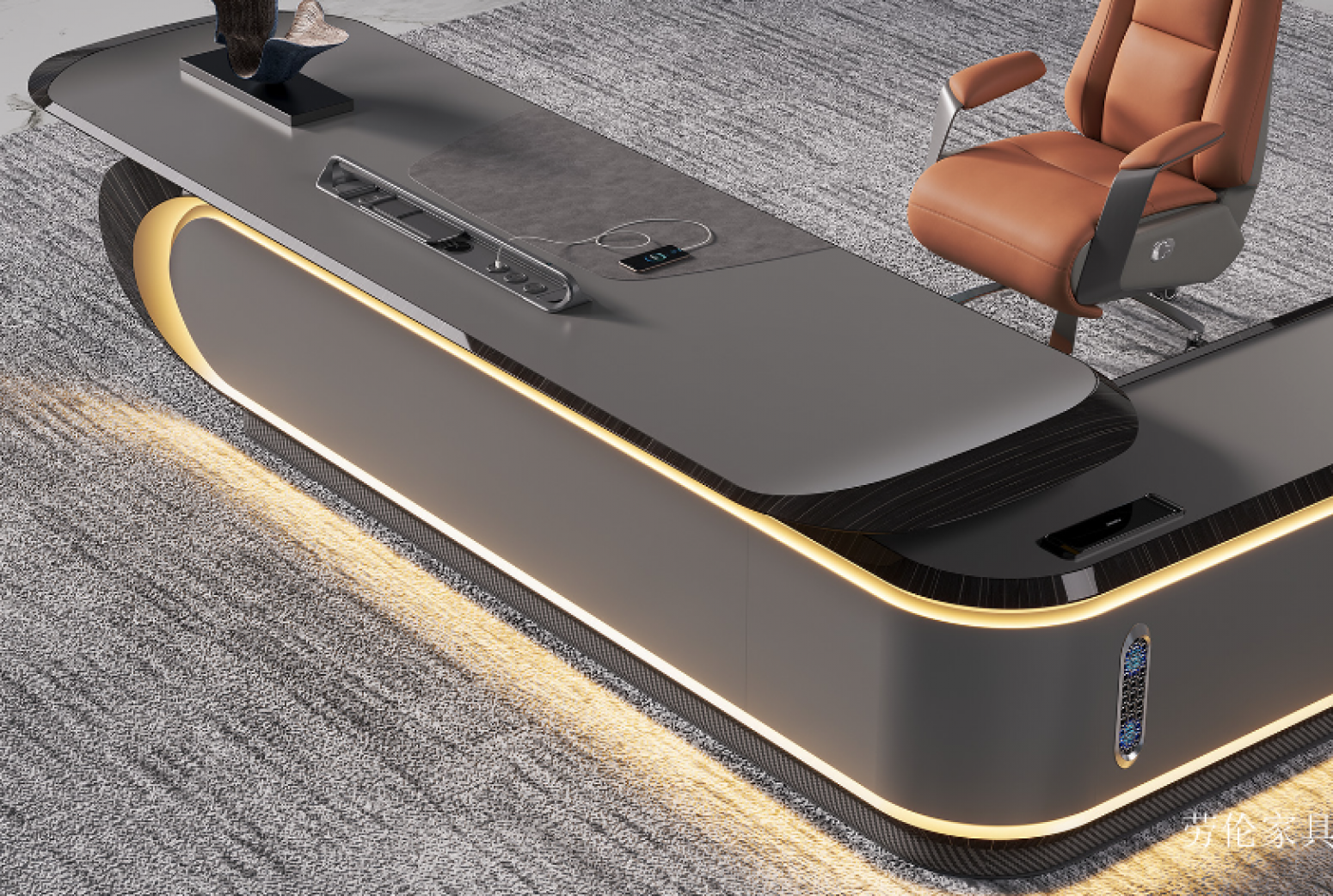 劳伦家具 Office furniture Product 《High-End Luxury Office Desk》【图5】