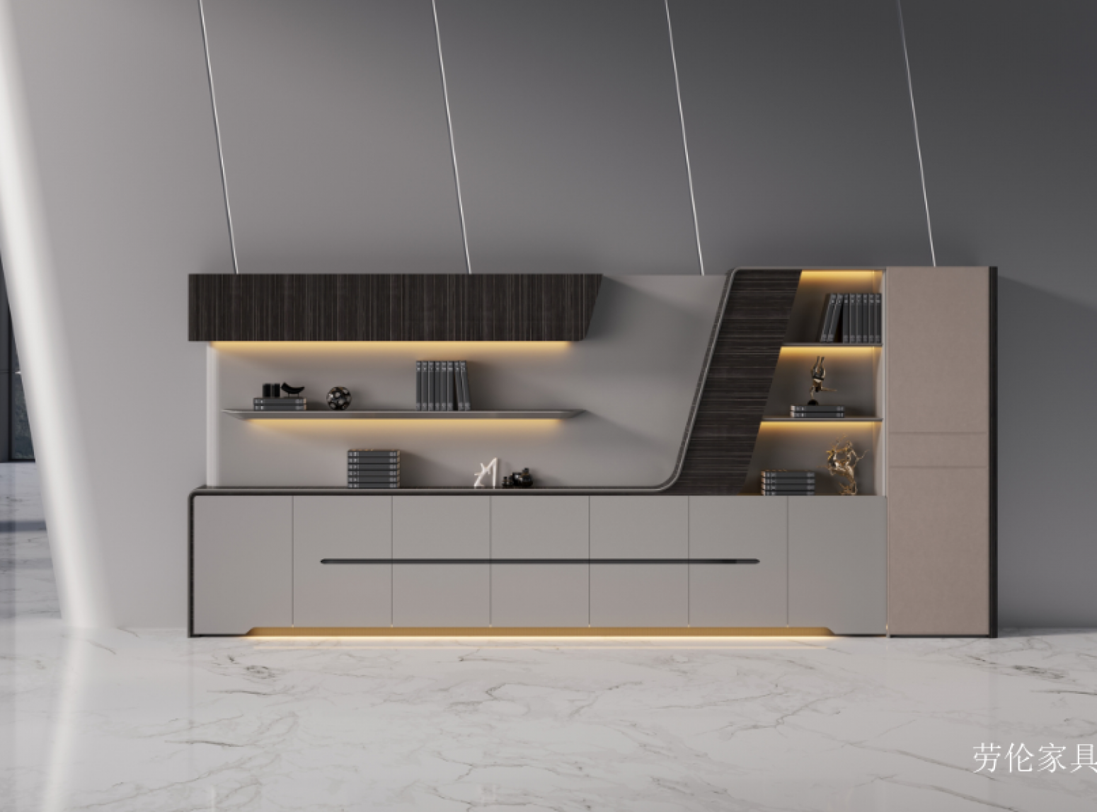 劳伦家具 Office furniture Product 《High-End Luxury Office Storage Cabinet》【图1】