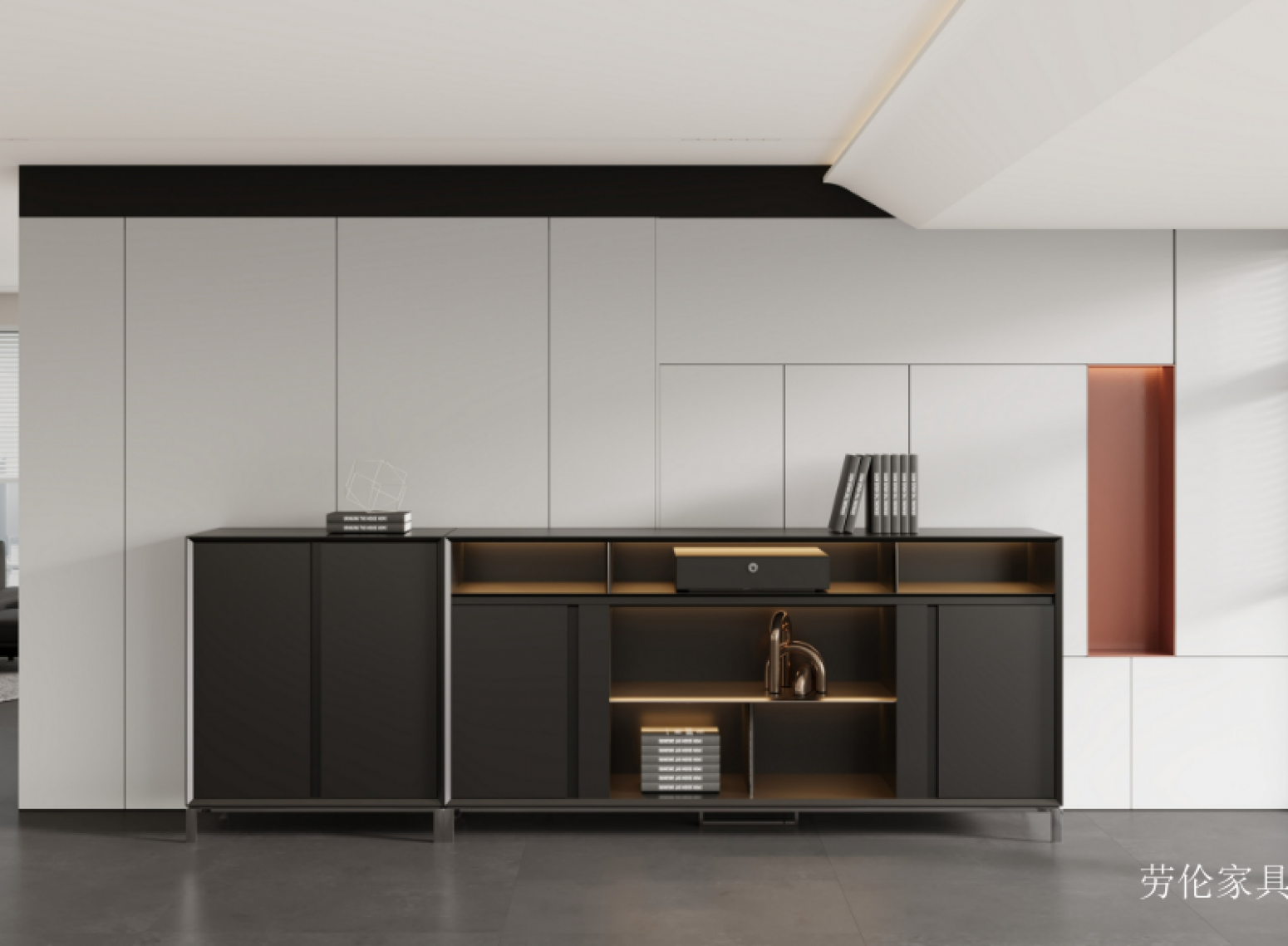劳伦家具 Office furniture Product 《Italian Minimalist Stylish Low Cabinet》【图1】