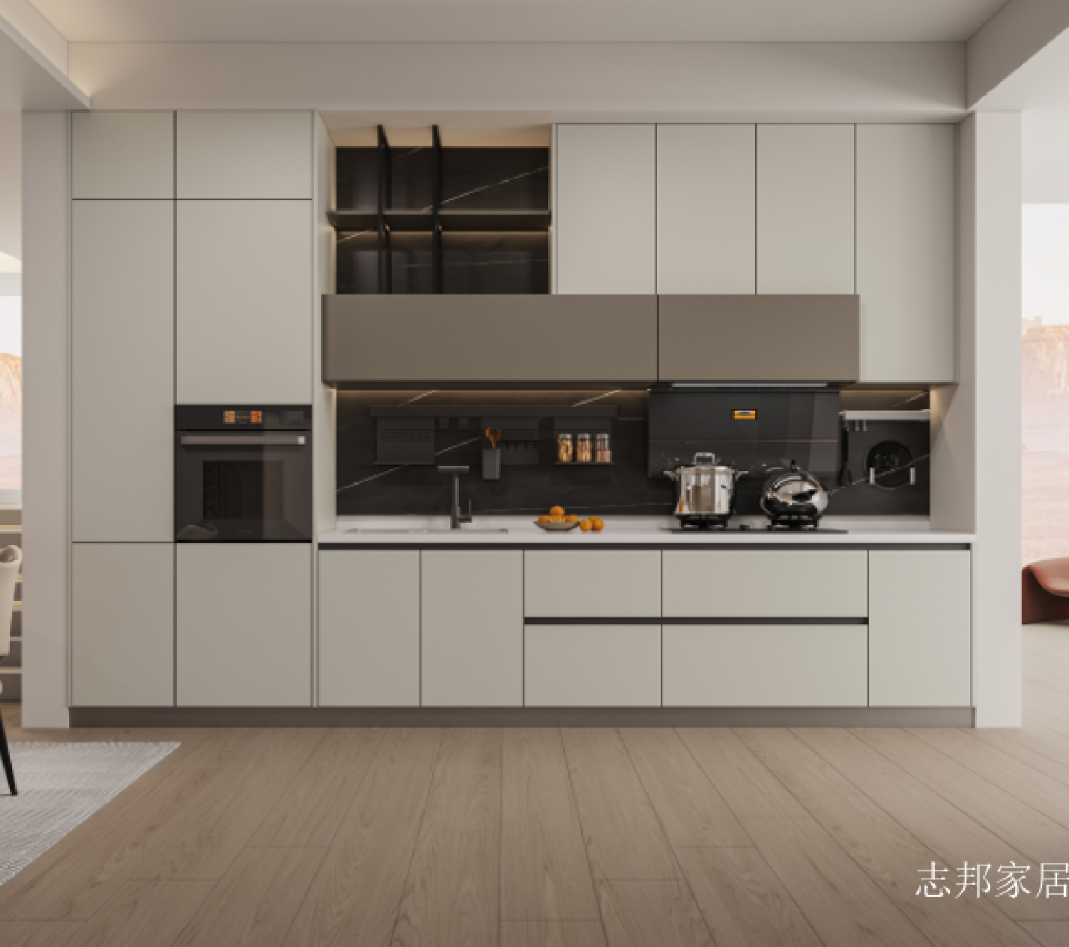 志邦家居 Bathroom furniture product 《Leting Simple Phrase Cabinet》