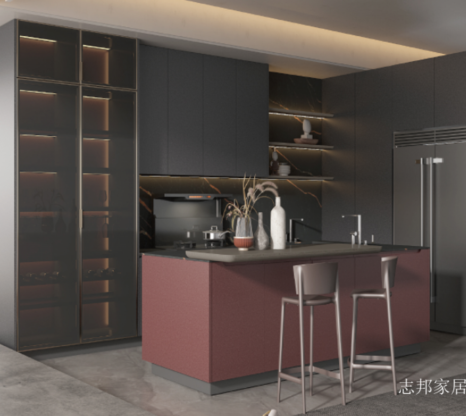 志邦家居 Bathroom furniture product 《Junting Aurora Cabinet》