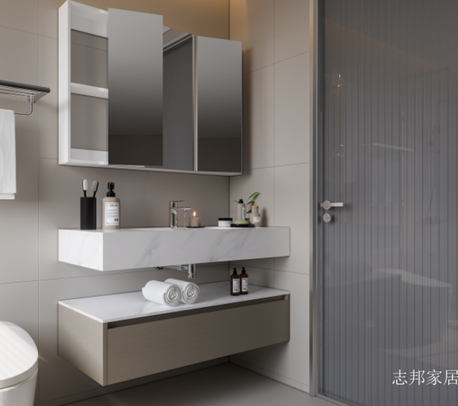 志邦家居 Bathroom furniture Product 《Leting Bach Bathroom Cabinet》 志邦家居 Bathroom furniture Product 《Leting Bach Bathroom Cabinet》【图1】