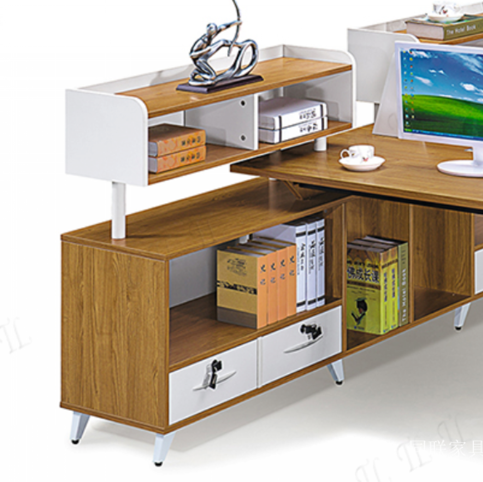 同联家具 Office furniture Product 《New Two-Person Office Desk》【图2】