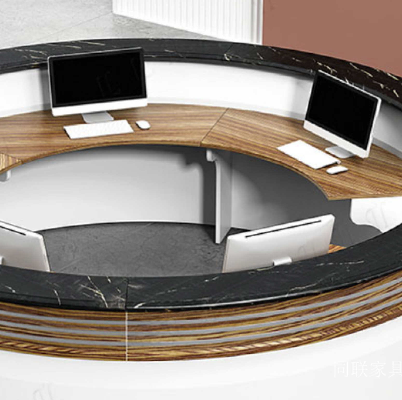 同联家具 Office furniture Product 《Curved Reception Desk》【图2】