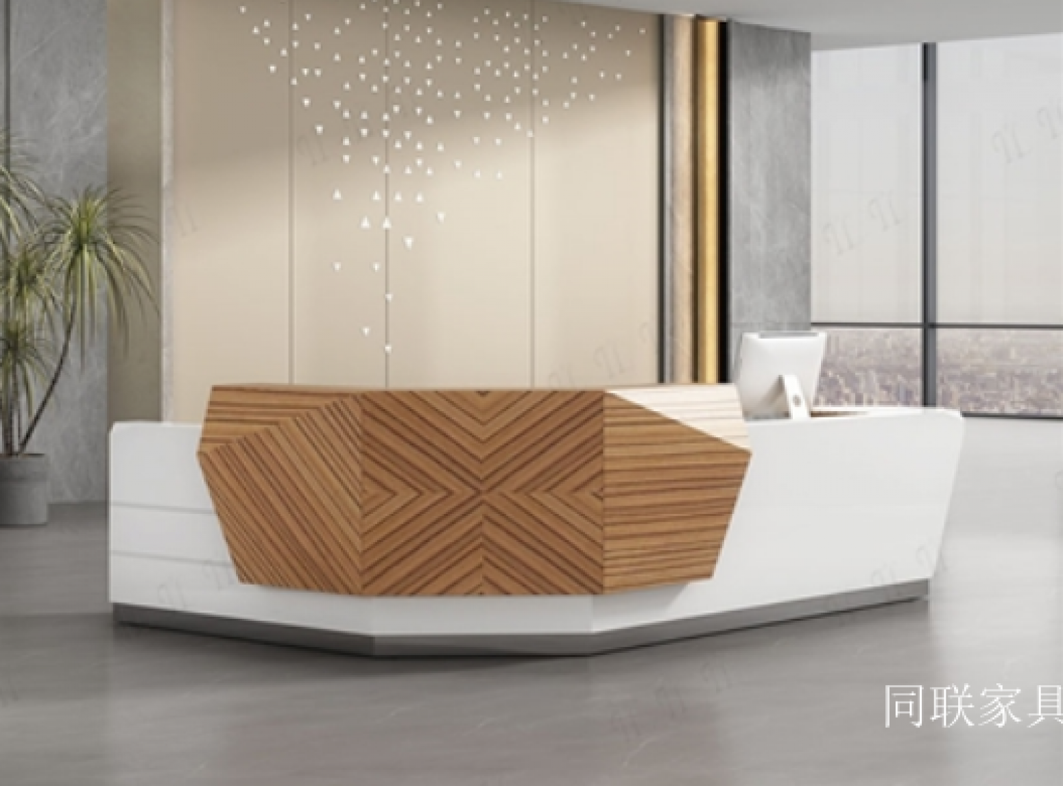 同联家具 Office furniture Product 《Stylish and Minimalist Reception Desk》【图0】