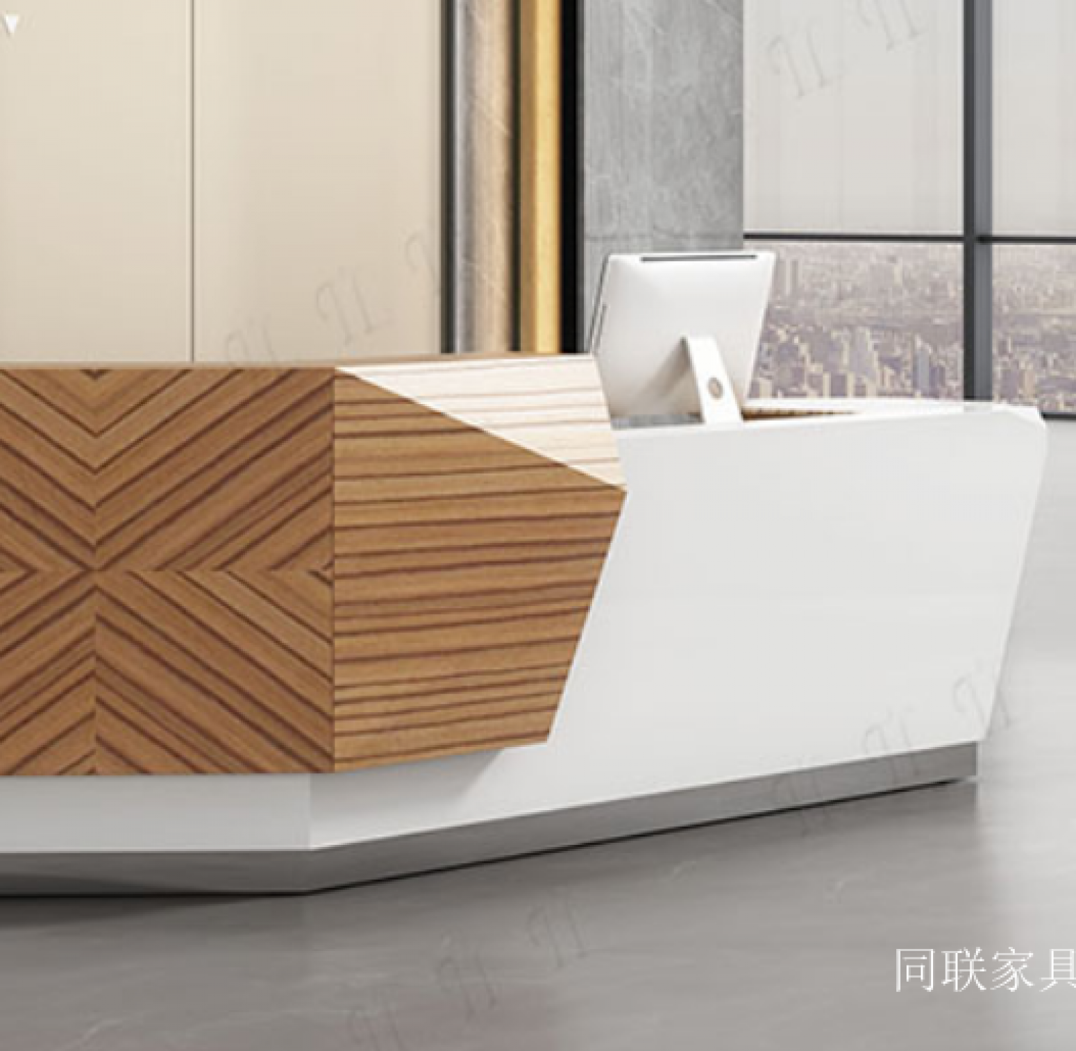 同联家具 Office furniture Product 《Stylish and Minimalist Reception Desk》【图1】