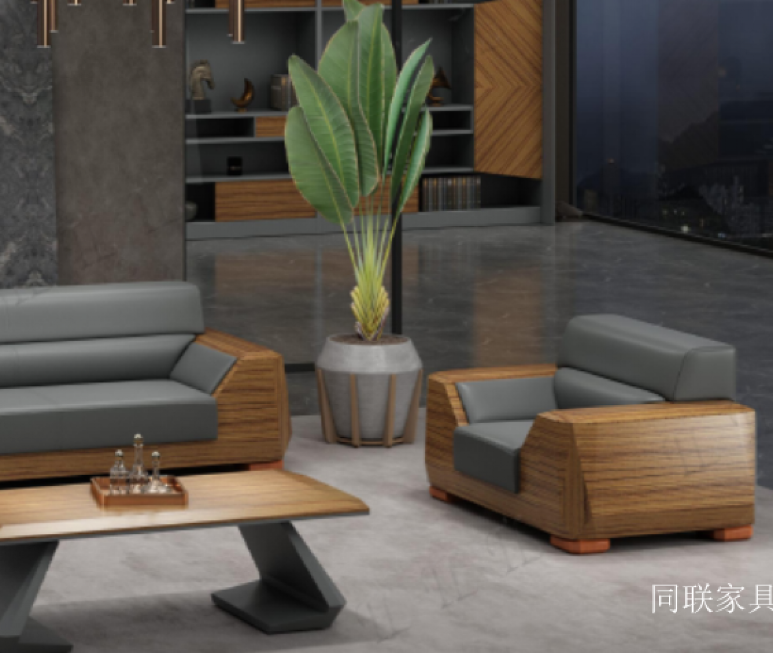 同联家具 Office furniture Product 《Minimalist Business Reception Sofa》【图1】