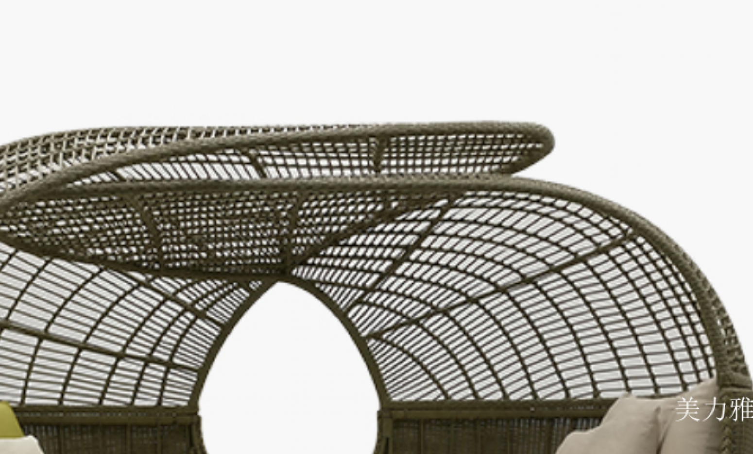 美力雅 Outdoor furniture Product 《Rattan-Woven Outdoor Sofa Bed》【图2】