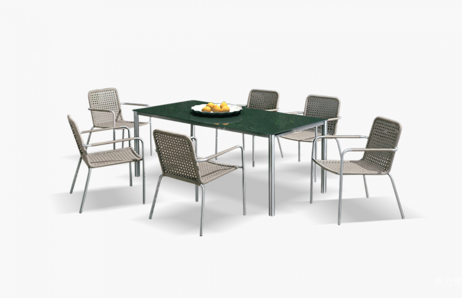 美力雅 Outdoor furniture Product 《Outdoor Rattan-Woven Dining Table & Chairs》【图0】