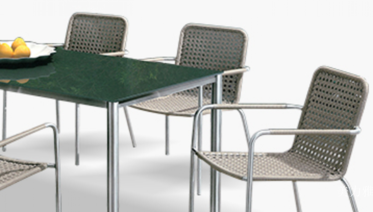 美力雅 Outdoor furniture Product 《Outdoor Rattan-Woven Dining Table & Chairs》【图1】