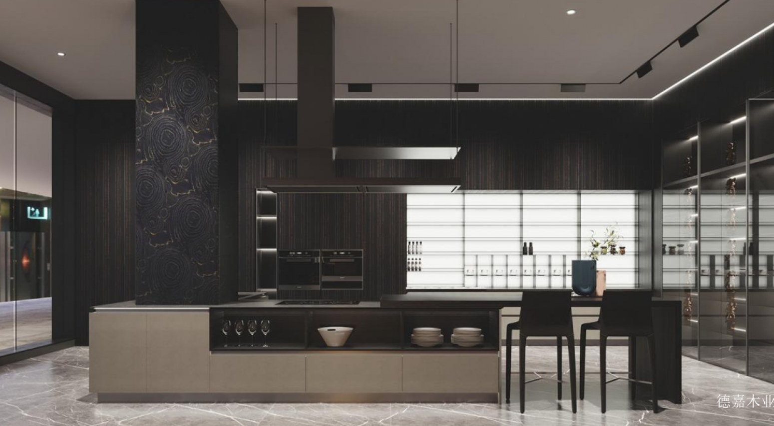 德嘉木业Bathroom furniture产品《Modern Light Luxury Cabinet》