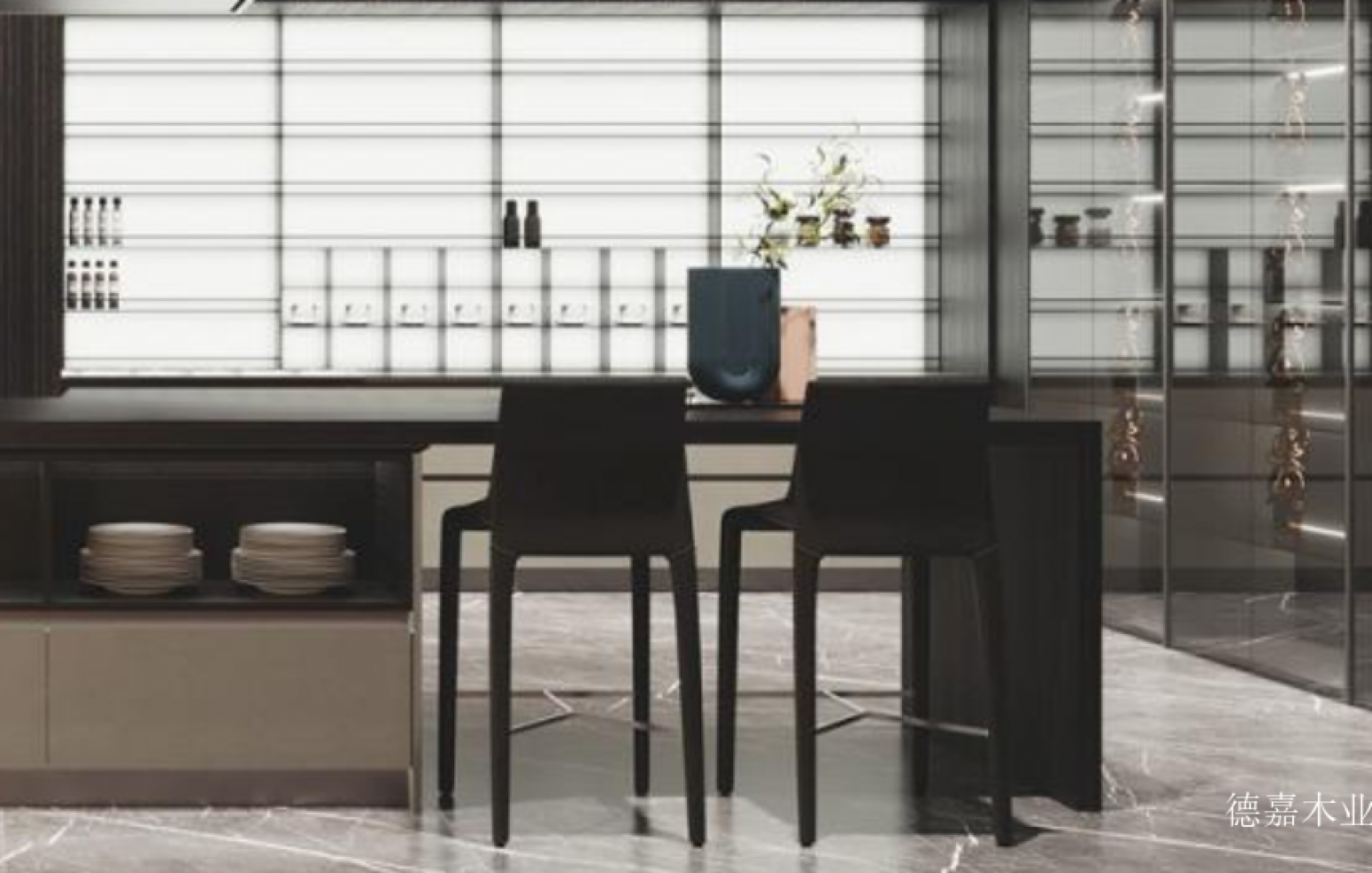 德嘉木业Bathroom furnitureProduct《Modern Light Luxury Cabinet》【图1】