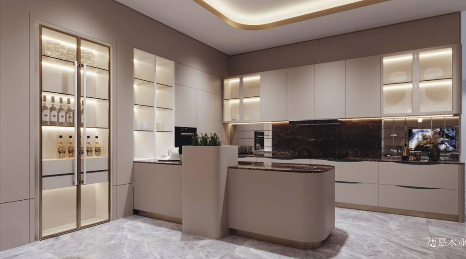 德嘉木业Bathroom furnitureProduct《Light Luxury Minimalist Cabinet》【图0】