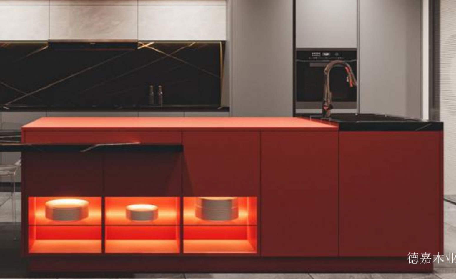 德嘉木业Bathroom furnitureProduct《Modern Open-Concept Cabinet》【图0】
