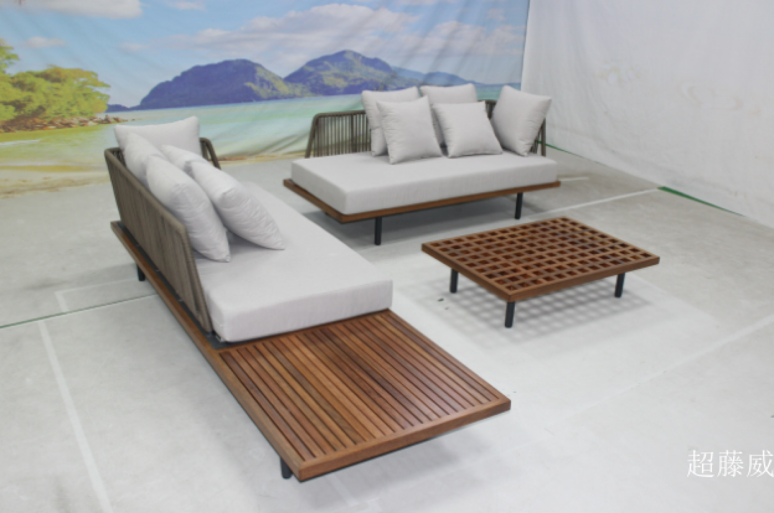 超藤威 Outdoor furniture Product 《Teak Outdoor Sofa》【图3】