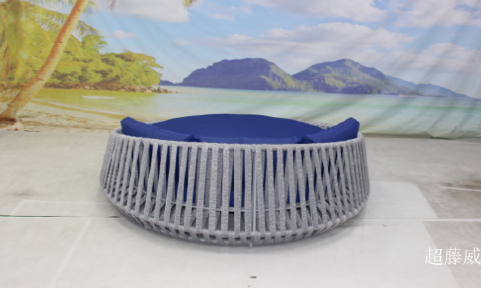 超藤威 Outdoor furniture Product 《Poolside Round Rope Sofa Bed》【图1】