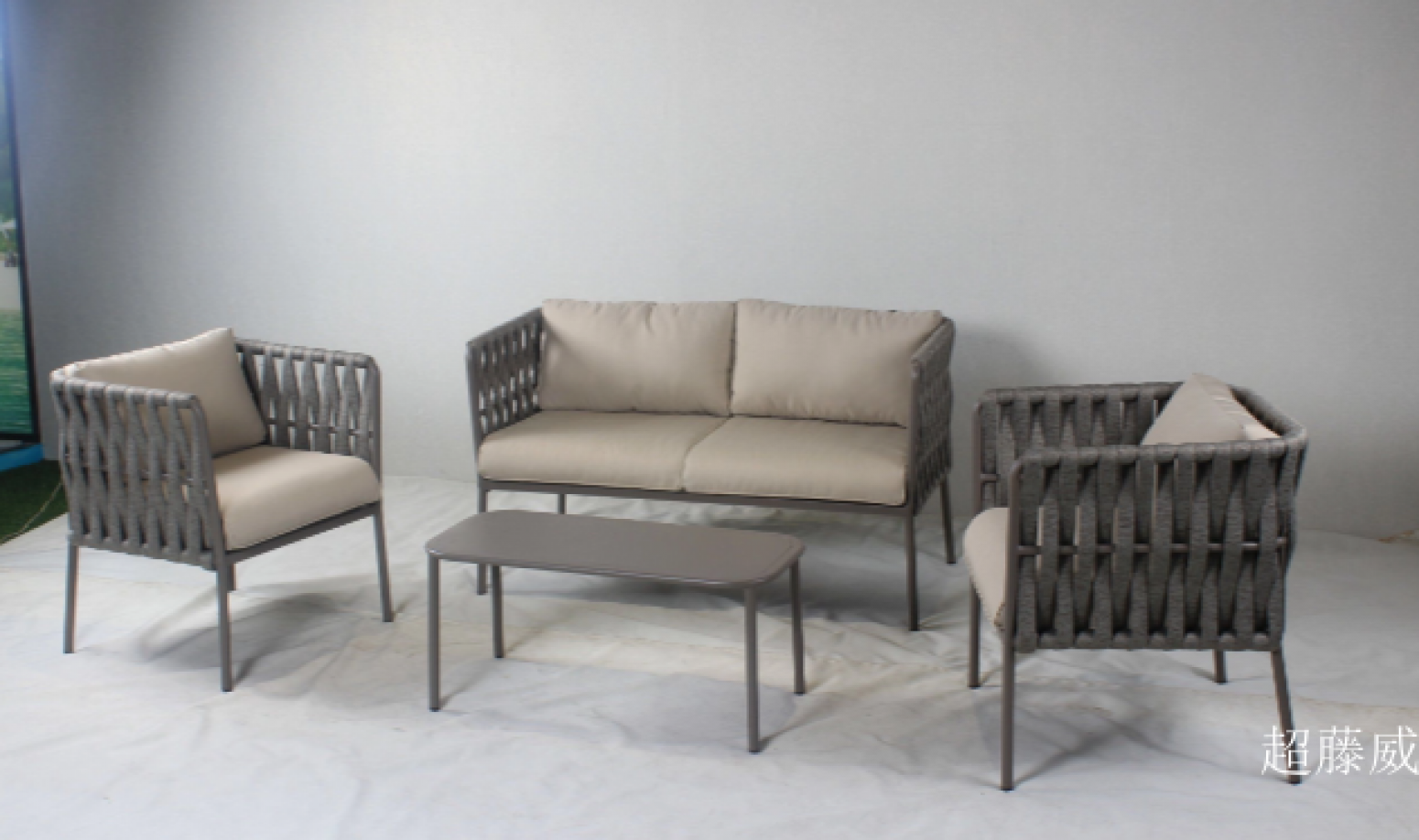 超藤威 Outdoor furniture Product 《Outdoor Patio Rope Sofa Set》【图2】