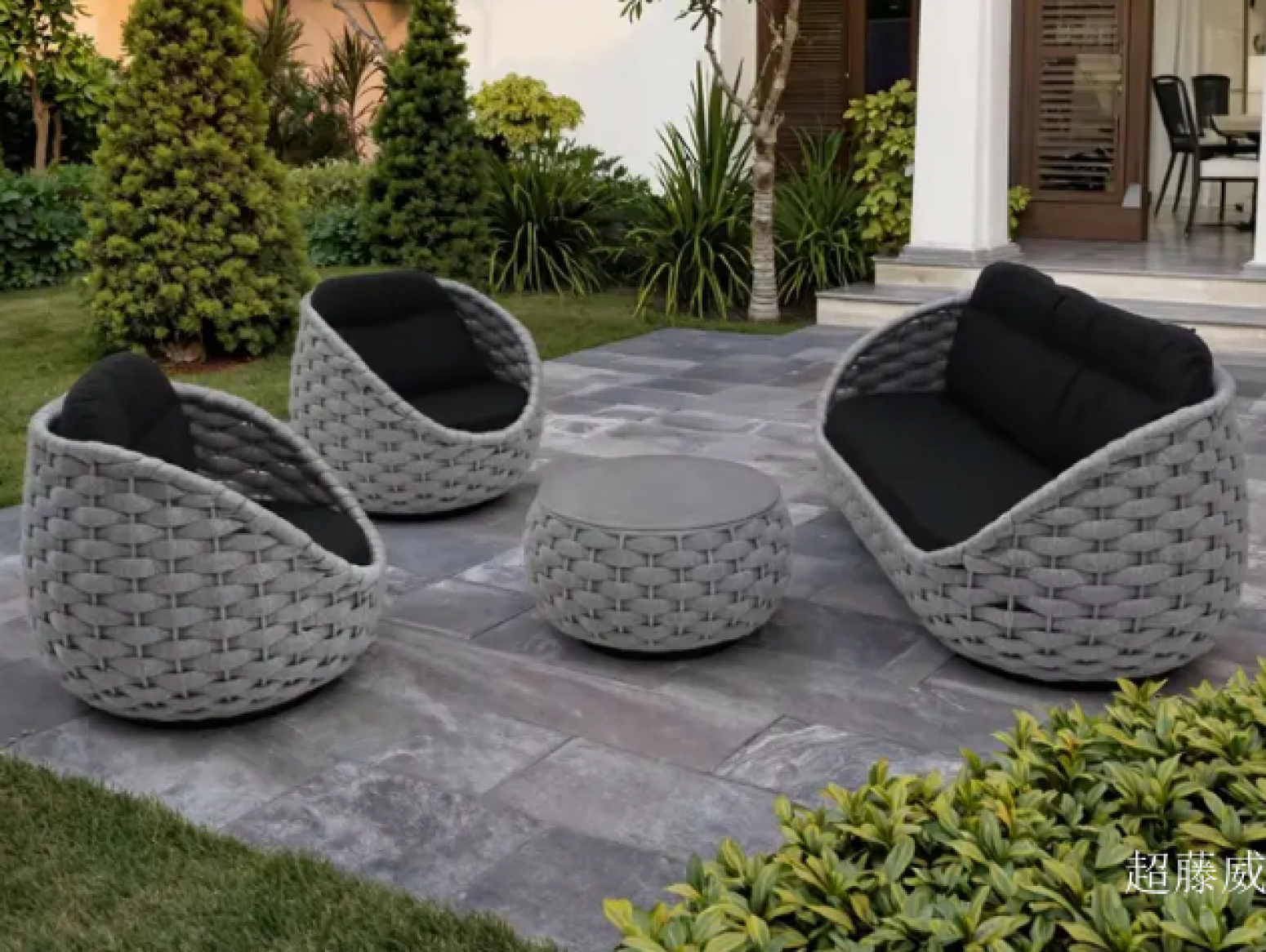 超藤威 Outdoor furniture product 《Outdoor Balcony Rope Sofa》