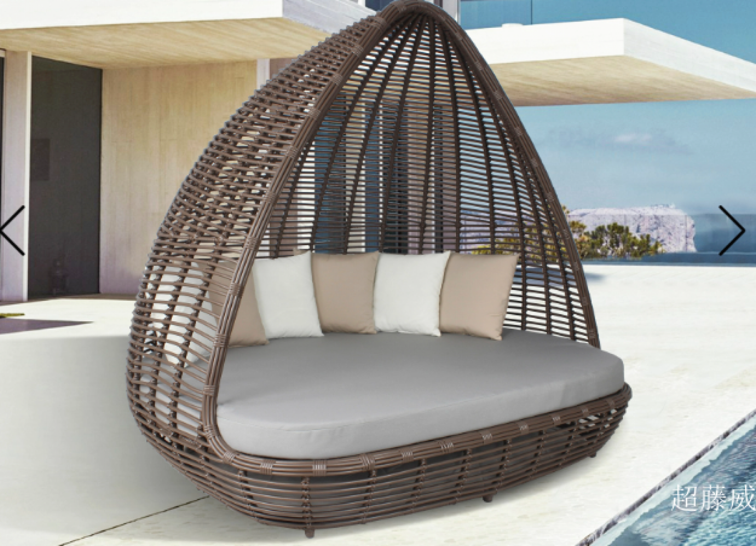 超藤威 Outdoor furniture Product 《Patio Rattan Leisure Sofa Bed》【图2】