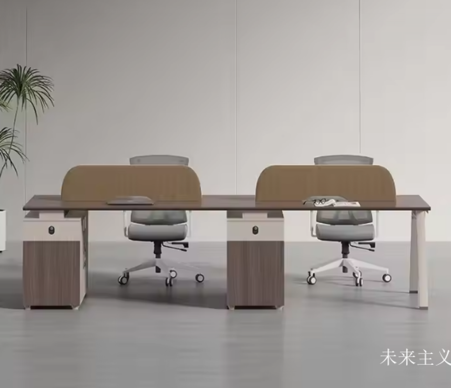 未来主义 Office furniture product 《Open Single-Panel Office Desk》