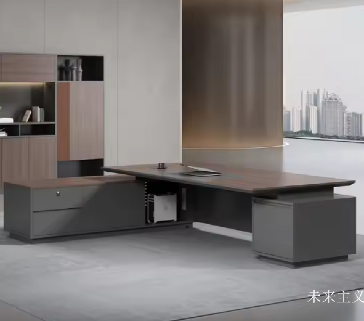 未来主义 Office furniture Product 《L-Shaped Luxury Office Desk》【图2】