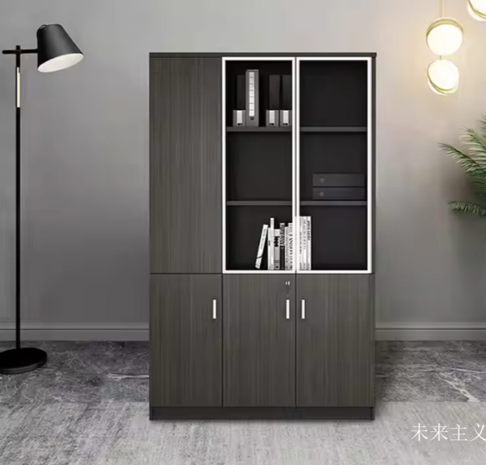 未来主义 Office furniture Product 《Custom Solid Wood Office Cabinet》【图2】