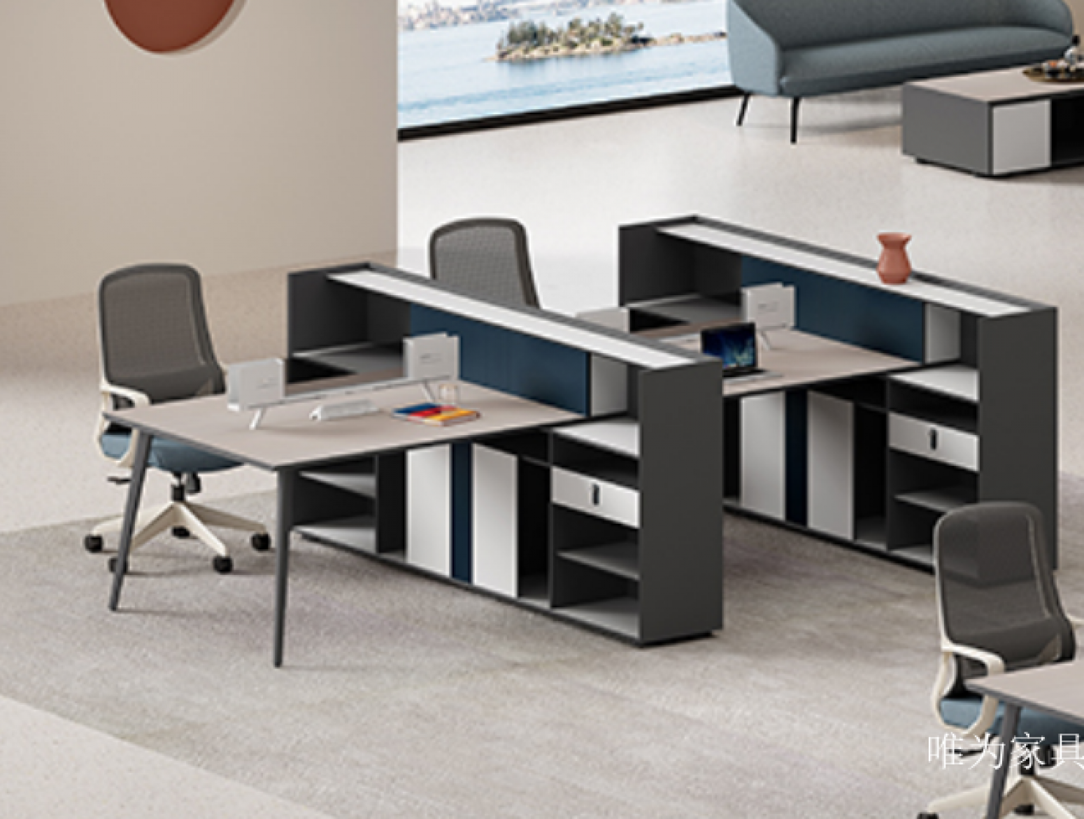 唯为家具 Office furniture Product 《Minimalist and Elegant Staff Desk》【图1】