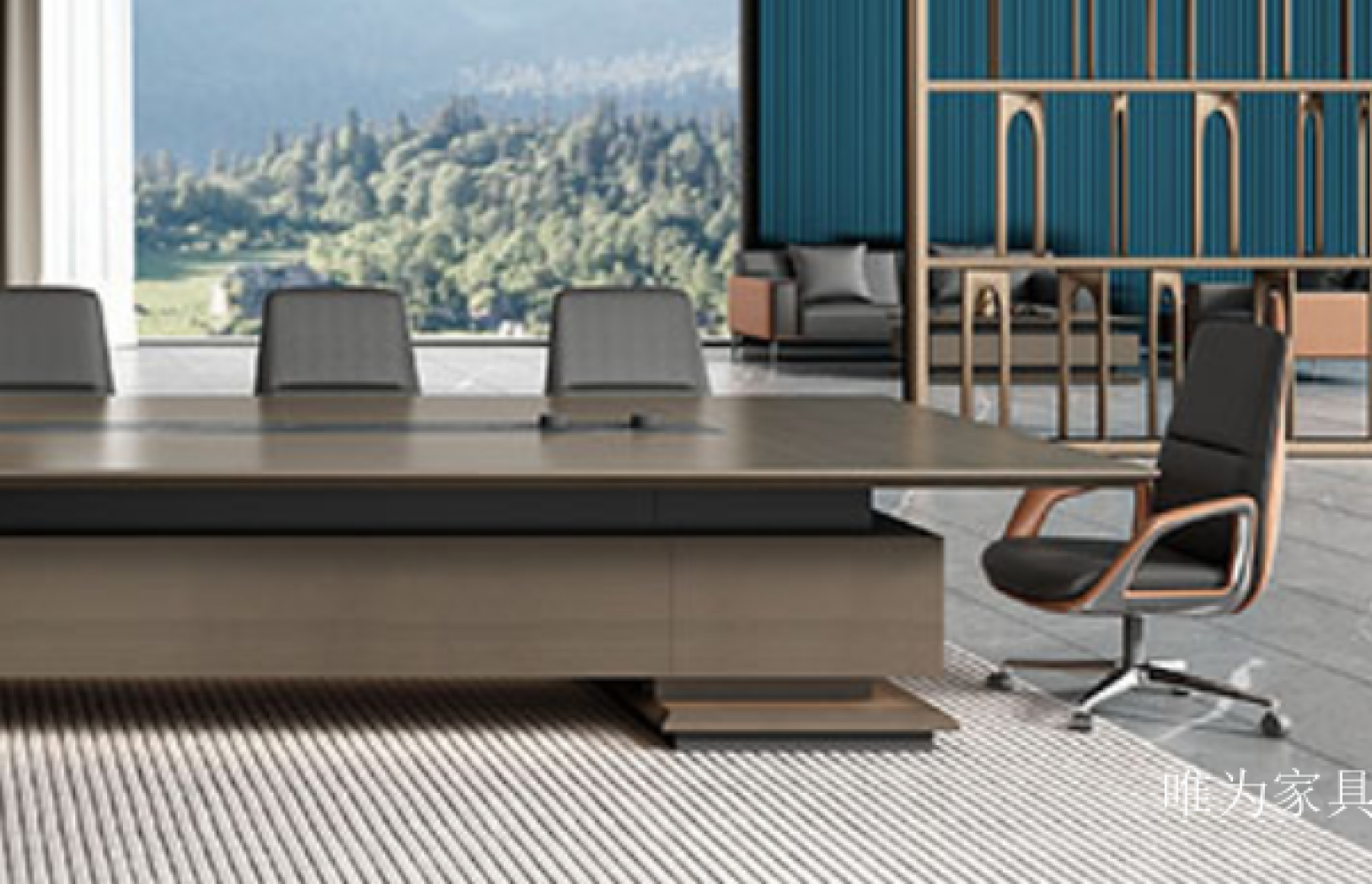 唯为家具 Office furniture Product 《High-Grade Solid Wood Conference Table》【图1】