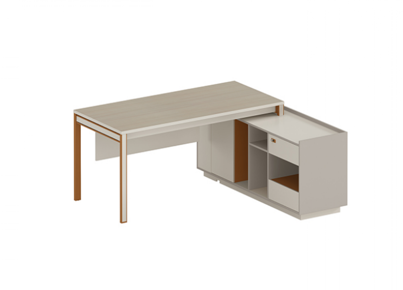 唯为家具 Office furniture Product 《Panel-Type Minimalist Supervisor Desk》【图0】