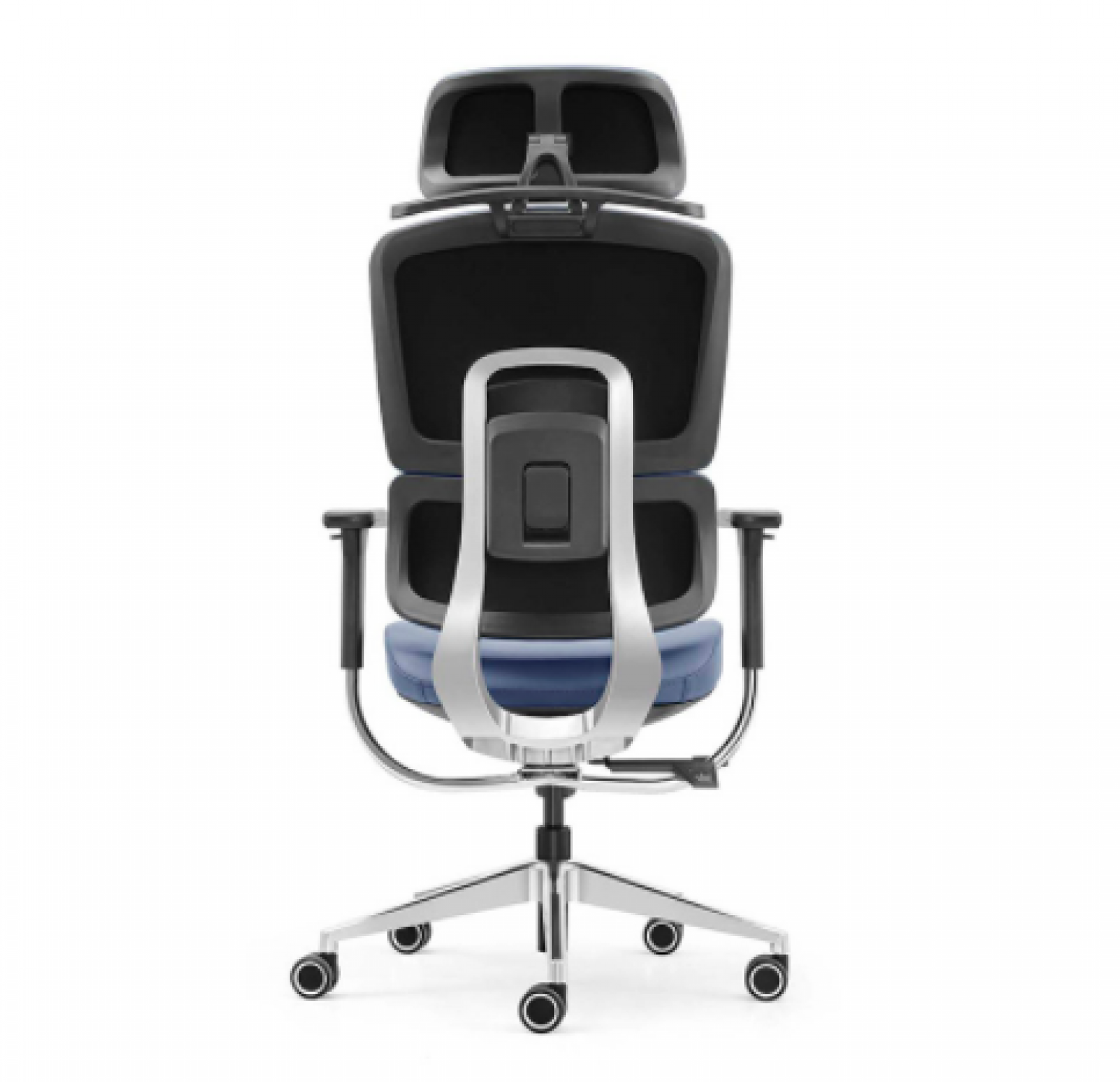 盛联达 Office furniture Product 《Blue Leather Ergonomic Chair》【图3】