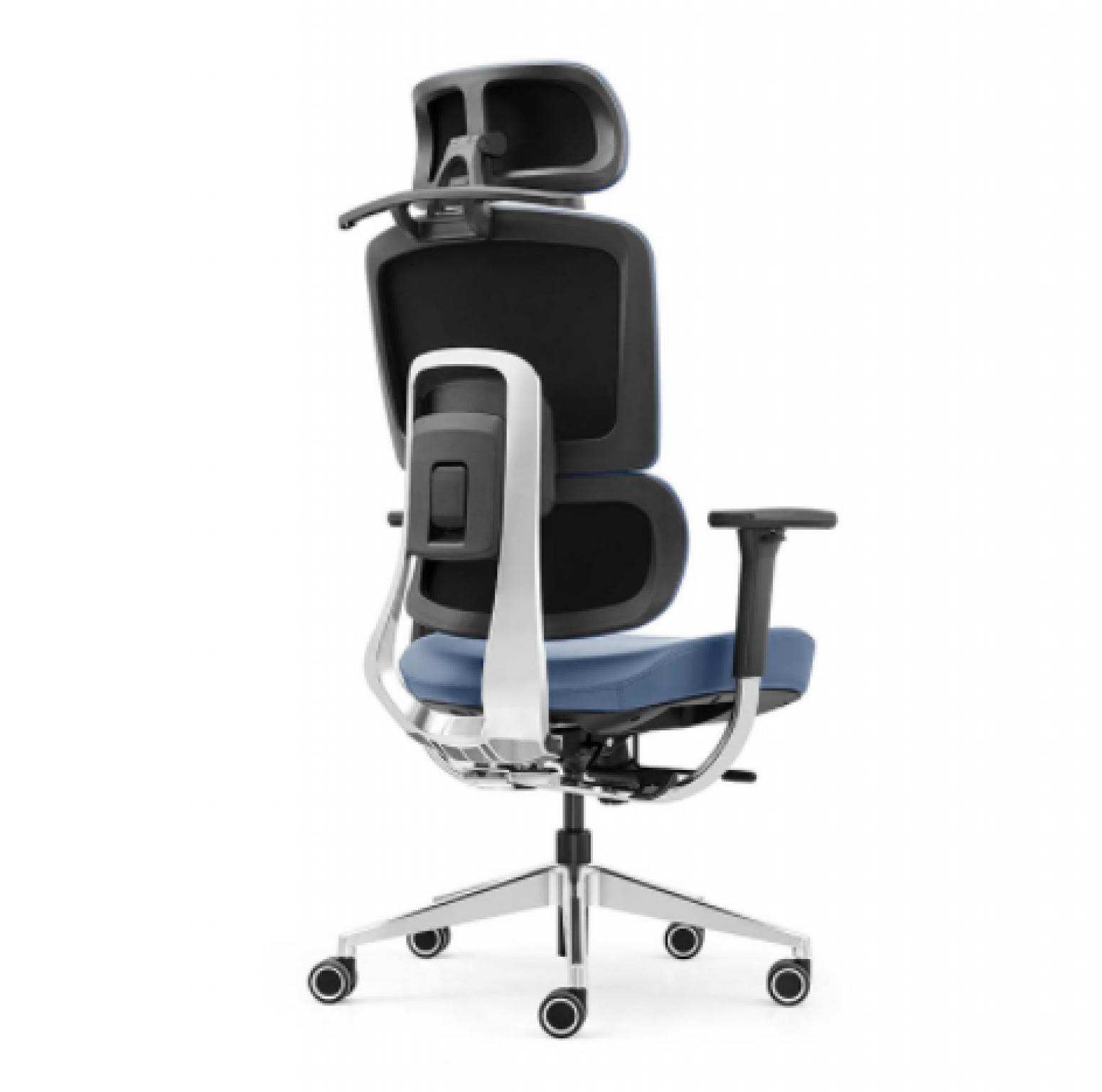 盛联达 Office furniture Product 《Blue Leather Ergonomic Chair》【图4】
