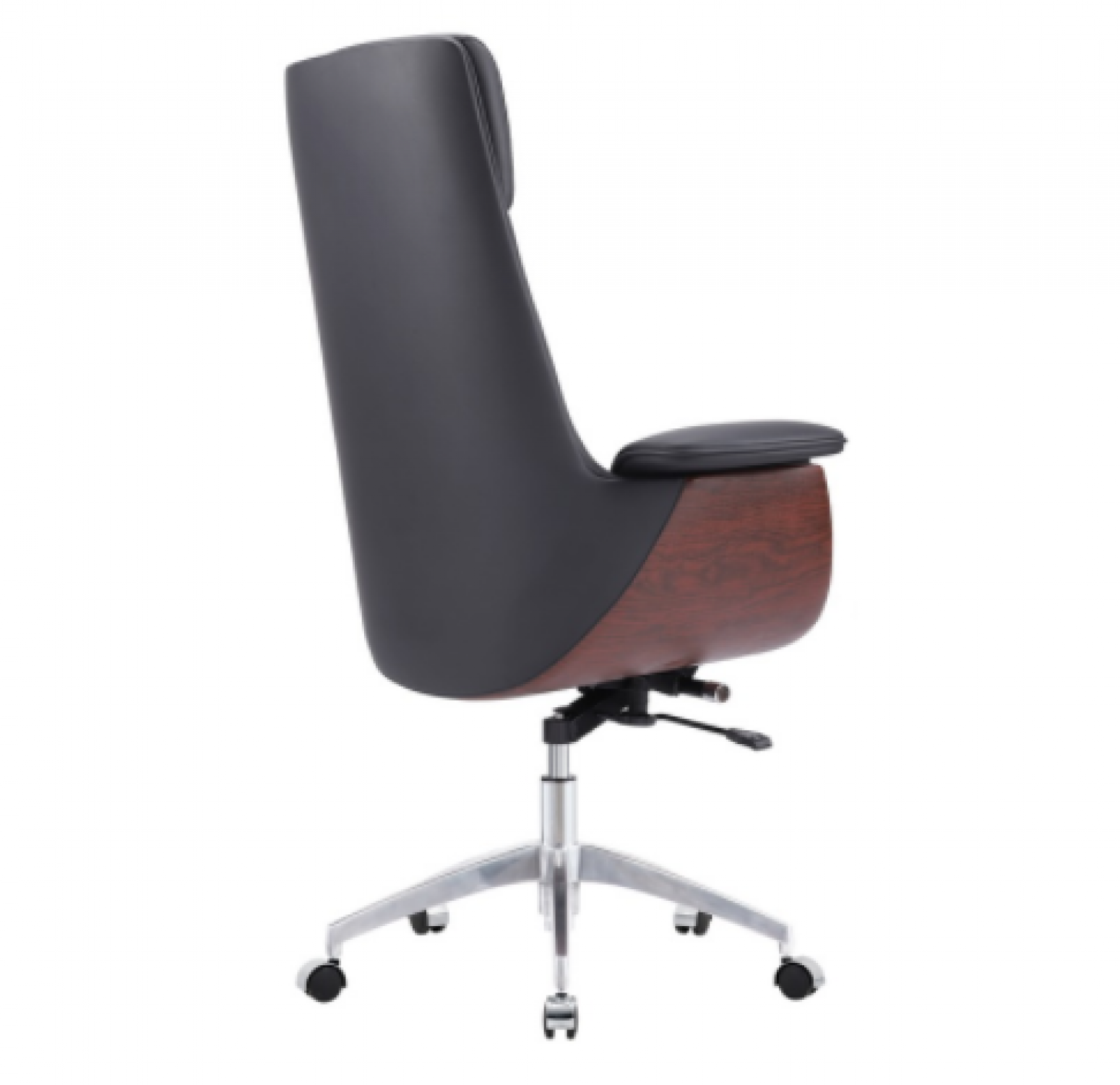 盛联达 Office furniture Product 《Black Leather & Wood Grain Office Chair》【图3】
