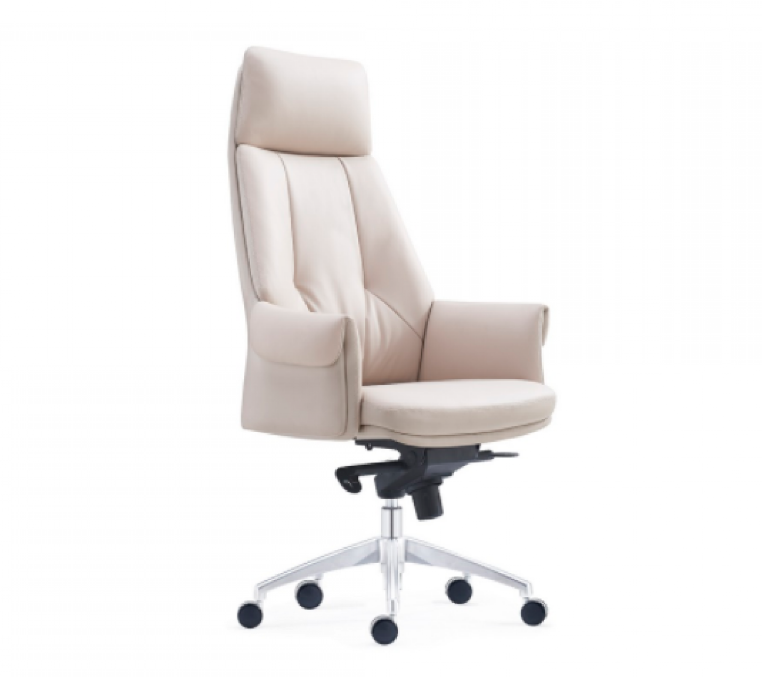 盛联达 Office furniture Product 《Light Beige Leather Office Chair》【图3】