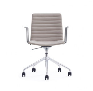盛联达 Office furniture product 《Light Gray Striped Leather Office Chair》议价