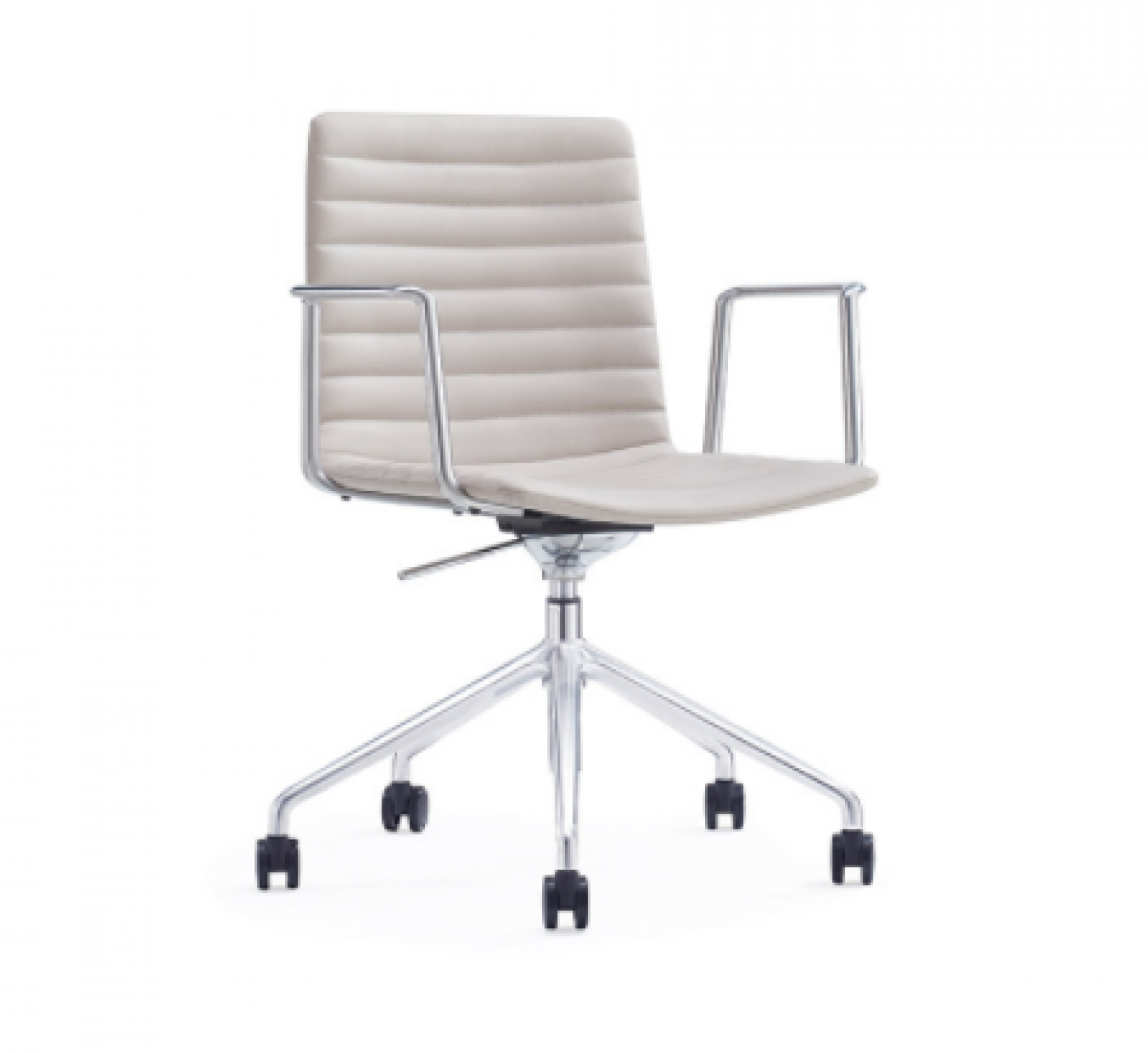 盛联达 Office furniture Product 《Light Gray Striped Leather Office Chair》【图1】