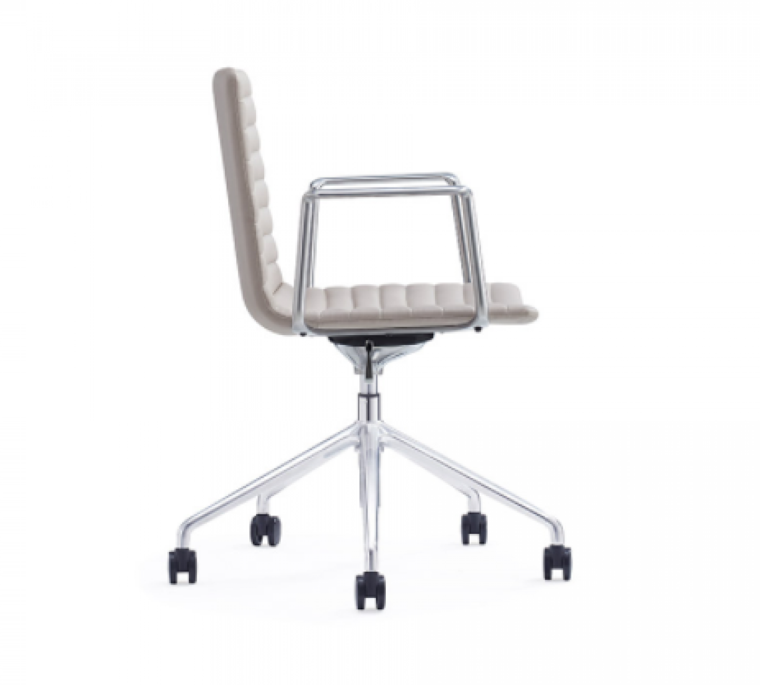 盛联达 Office furniture Product 《Light Gray Striped Leather Office Chair》【图2】