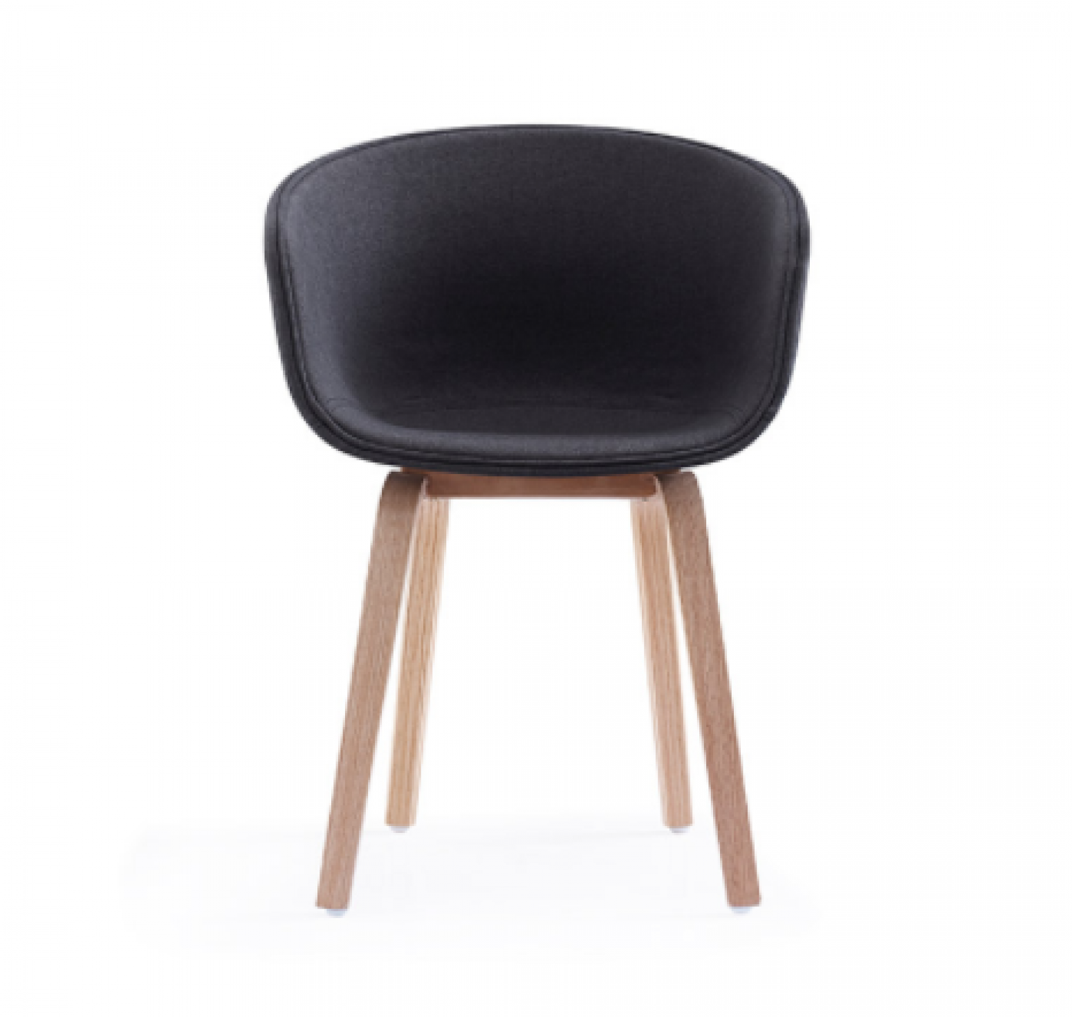 盛联达 Office furniture Product 《Black Fabric & Light Wood Leisure Chair》【图0】