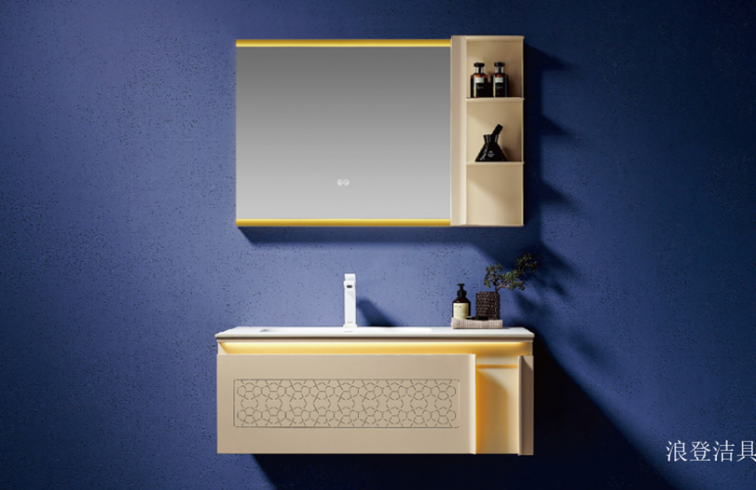 浪登洁具 Bathroom furniture Product 《Marble Slab & Ceramic Bathroom Vanity》 浪登洁具 Bathroom furniture Product 《Marble Slab & Ceramic Bathroom Vanity》【图0】