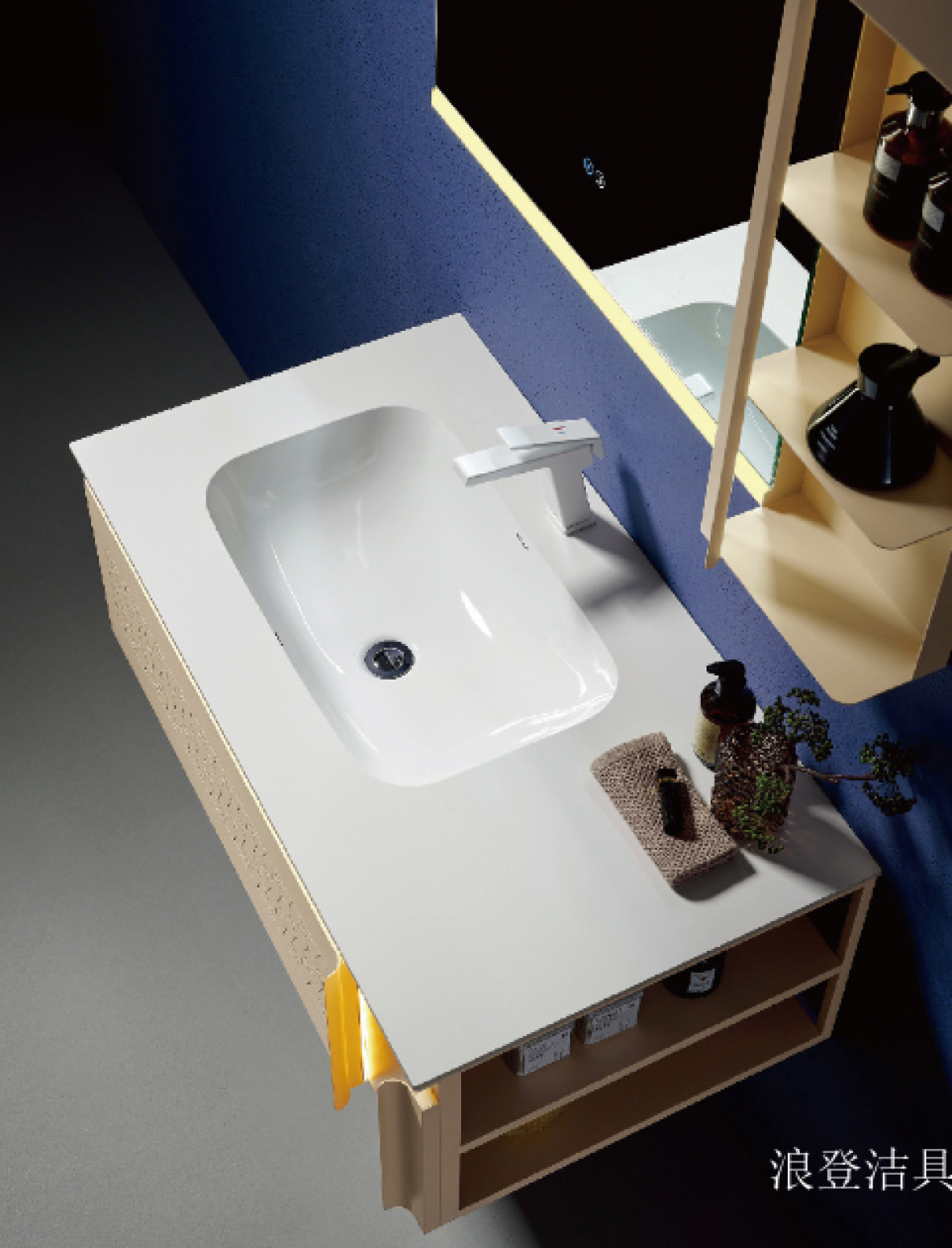 浪登洁具 Bathroom furniture Product 《Marble Slab & Ceramic Bathroom Vanity》 浪登洁具 Bathroom furniture Product 《Marble Slab & Ceramic Bathroom Vanity》【图1】