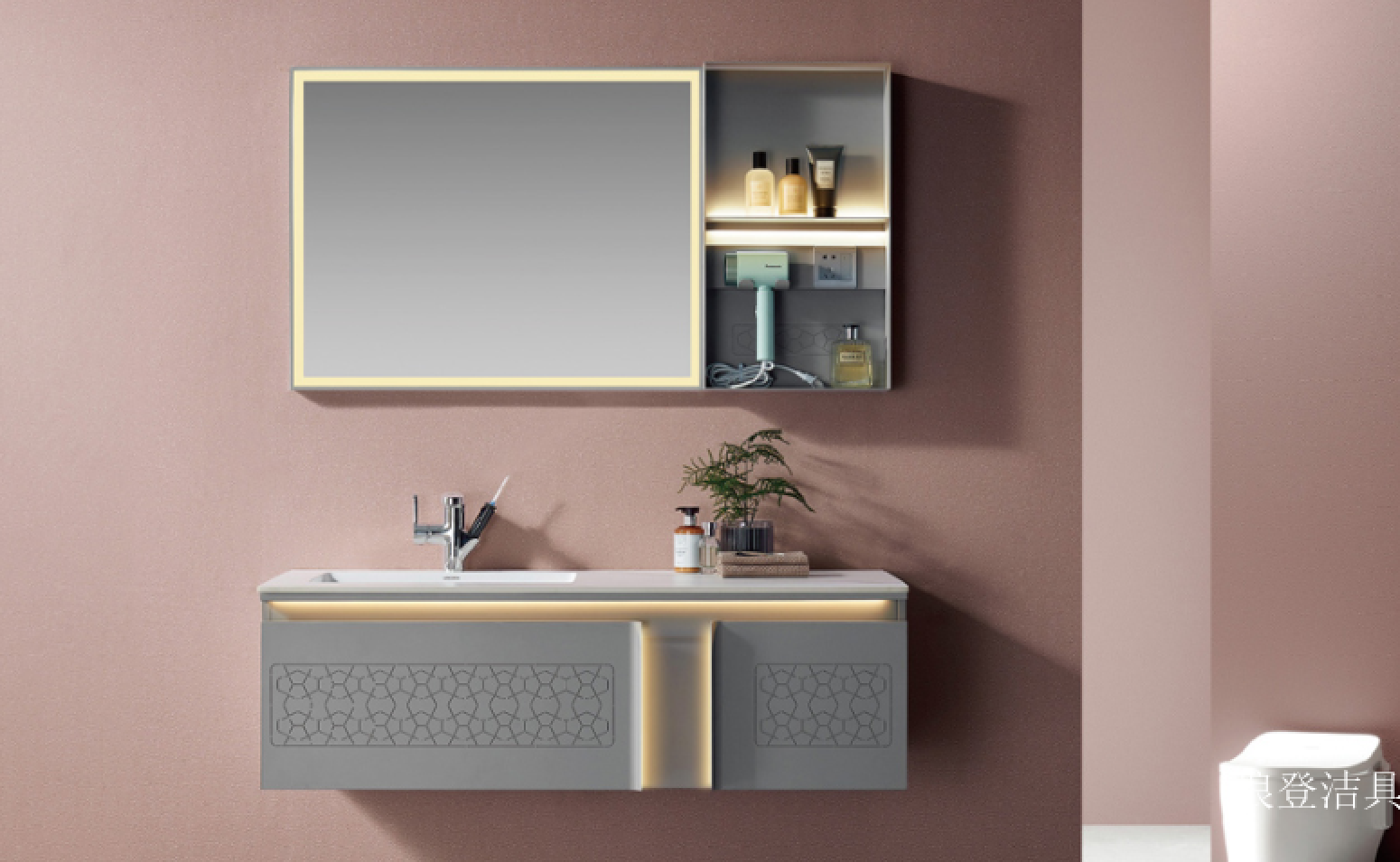 浪登洁具 Bathroom furniture Product 《Irish Gray Bathroom Vanity》【图0】