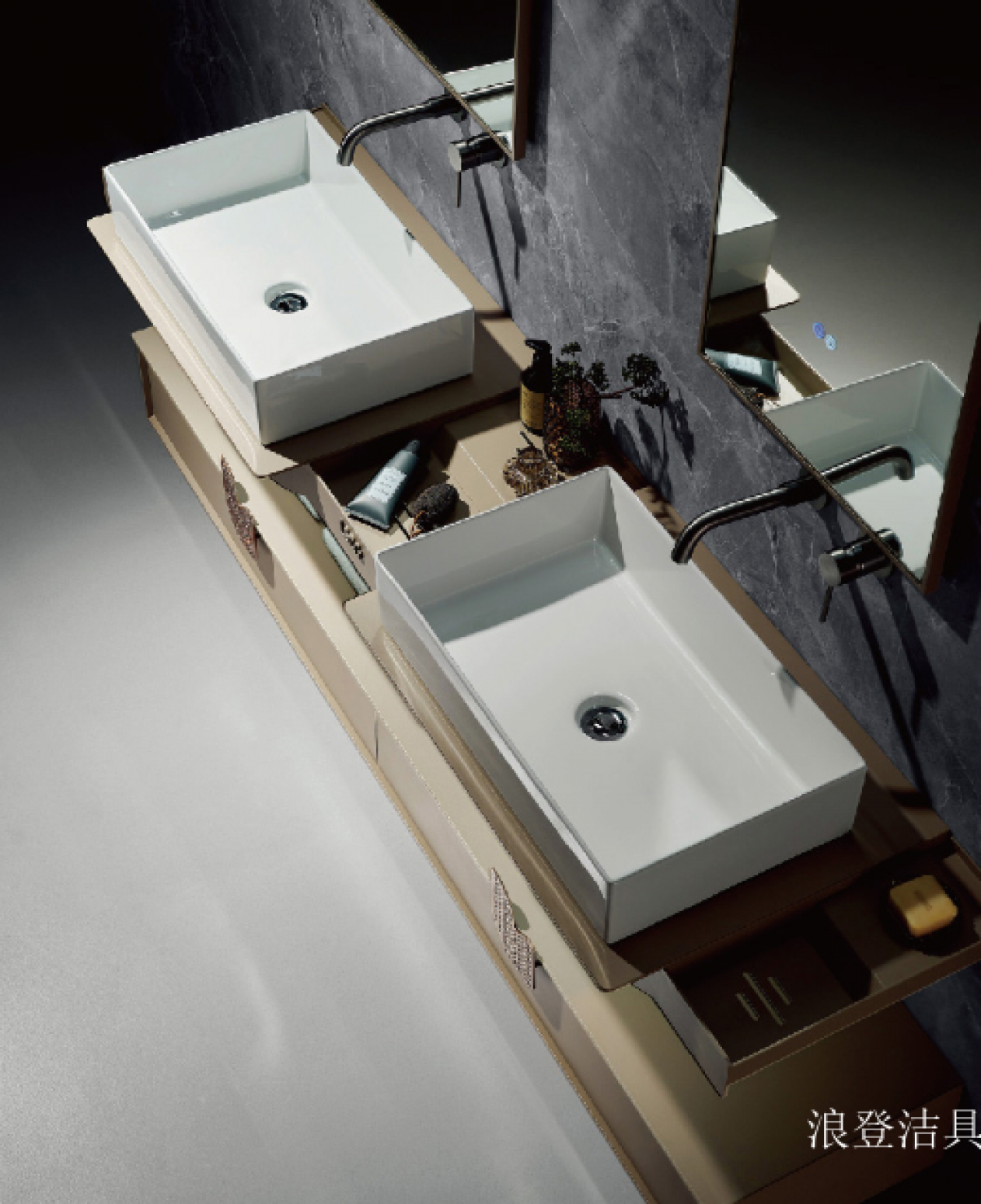 浪登洁具 Bathroom furniture Product 《Smart Mirror Bathroom Vanity》 浪登洁具 Bathroom furniture Product 《Smart Mirror Bathroom Vanity》【图1】