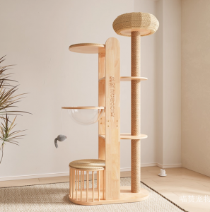 喵赞宠物 Pet furniture product 《Solid Wood Large Cat Tree》议价